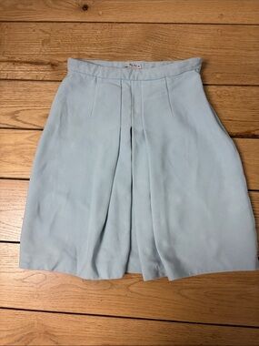 Miu Miu Pale Blue A-Line Skirt IT 36 US 0 XXS Made in Italy